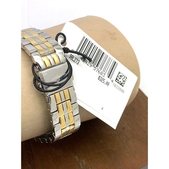 Bulova Women's Watch 98L273 Mother of Pearl Dial Two Tone Steel Gemmed 32mm - Picture 10 of 14